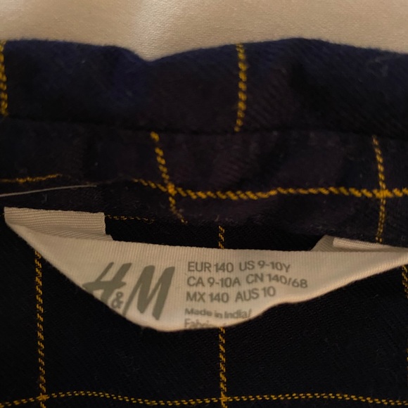 H&M girls Shirtdress. Size 9/10 - Picture 2 of 2